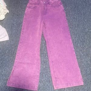 purple shein jeans